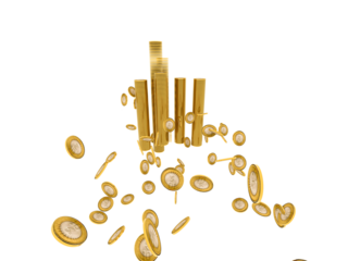 GOLD COIN INDIAN RUPEE.Gold rupee coins. Indian money, stacked golden coins. Rupee cash, currency isolated on white background vector icons. Money gold currency, cash wealth golden rupee illustration