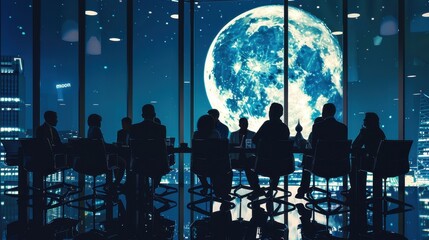Moonlit Minds: Entrepreneurs Conceptualizing Future Success in Lunar Office Setting
