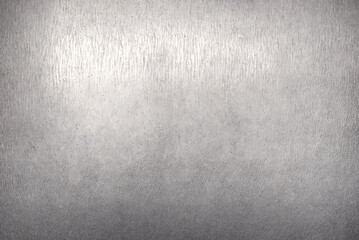 Stainless steel texture with shine. Silver steel background. Metal