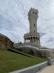 Fototapeta premium Some tower on the ocean coast, Portugal