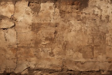 an old brown wall with peeling paint