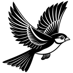 flying-waxbill-bird-silhouette-black-different-sty