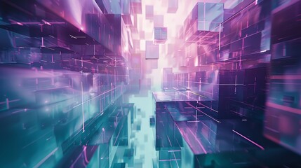 Abstract Digital Cityscape