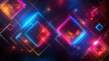 Obraz premium Neon Lights Abstract Background