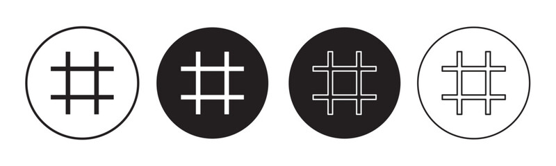 Hashtag icon vector isolated on white background. hashtag vector icon