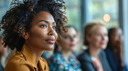 Professionals attending a workshop on emotional intelligence and building resilience in the workplace.