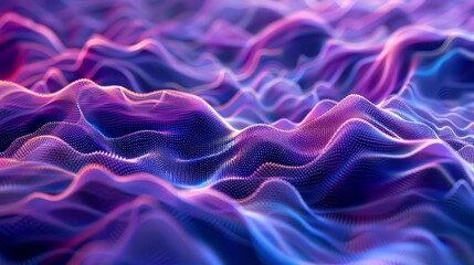 Obraz premium Abstract Purple and Blue Waves