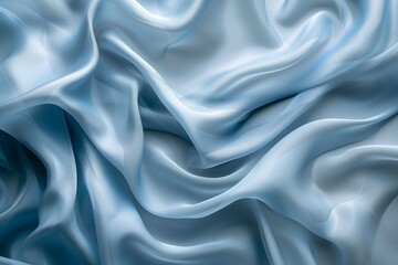 Exquisite pastle blue material with smooth wavy texture