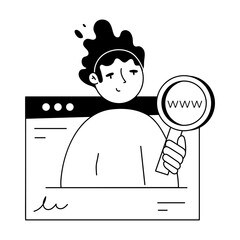  Mini Illustrations Depicting Website Media 
