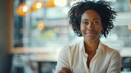 Fototapeta premium Businesswoman mentoring junior employees to foster professional growth and development.
