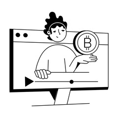 Stock Investment Doodle Mini Illustrations