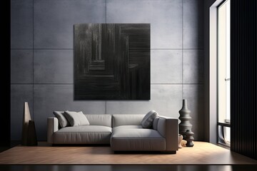 Depth in Darkness: Abstract Background with Carbon Fiber Texture