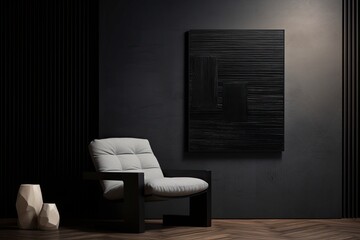 Depth in Darkness: Abstract Background with Carbon Fiber Texture