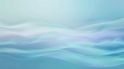 Naklejka premium Tranquil Blue Waves Abstract Gradient Background