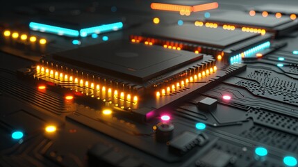 an abstract hardware board