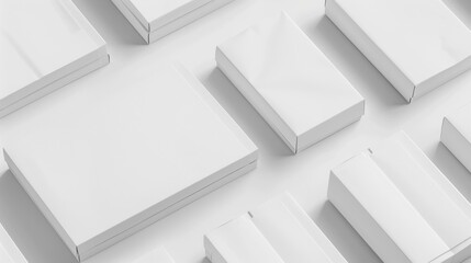 White Boxes on White Background