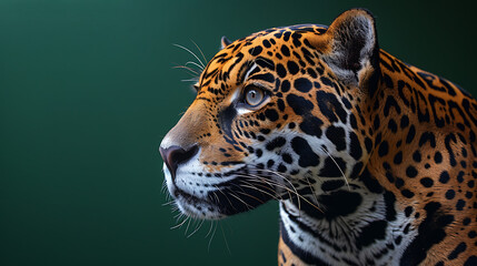 Obraz premium Majestic Jaguar: Close-Up in Natural Habitat