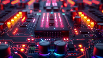 an abstract hardware board