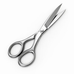 Fototapeta premium Precise Precision - High Resolution Realistic Scissors Icon on White Background