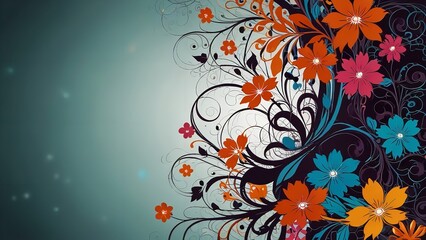 Flowing Floral Patterns for Design
