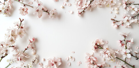 Pink Spring Blossoms Frame.