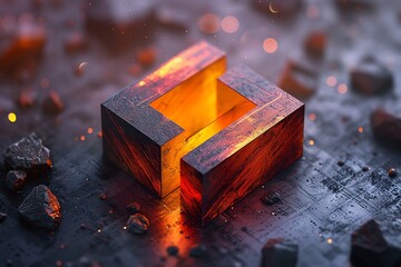 Design a versatile logo with clean lines and subtle gradients, suitable for both digital and print media