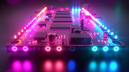 an abstract hardware board
