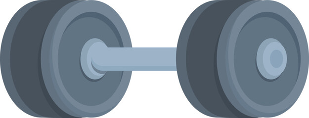 Heavy dumbbell is waiting for a weight lifter to start a bodybuilding training