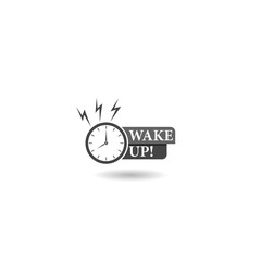 Wake up icon with shadow