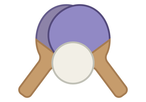 Palas de pin pon con pelota