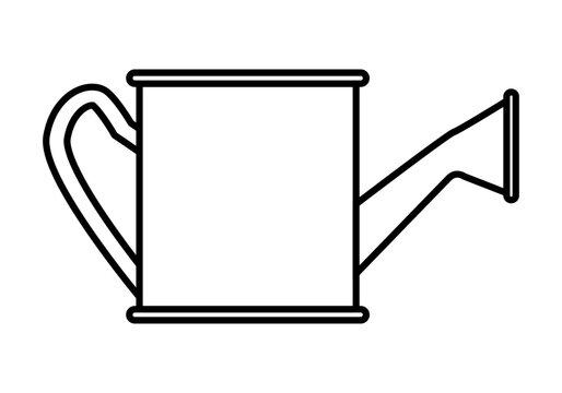 Icono negro de regadera en fondo blanco