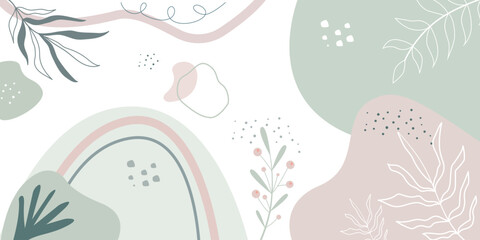 Hand drawn soft earth tones background