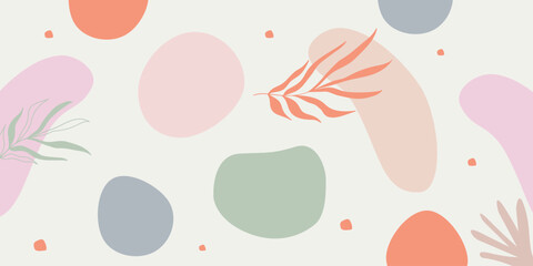 Hand drawn soft earth tones background