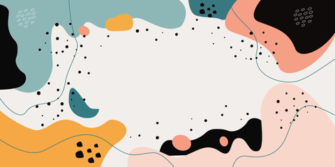 Hand drawn soft earth tones background