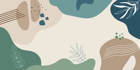 Hand drawn soft earth tones background