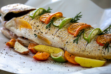 Wonderful Brazilian freshwater fish  or Salminus maxillosus known as dourado, the king of the river