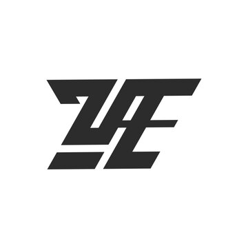 ZAE letter logo, ZAE or Z E letter alphabet logo
