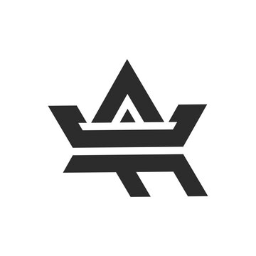 ACF letter logo, letter with crown logo