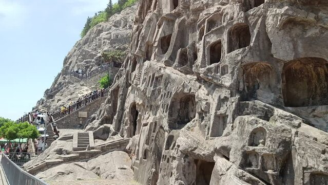 China, Luoyang, Longmen Grottoes, Western Hill
