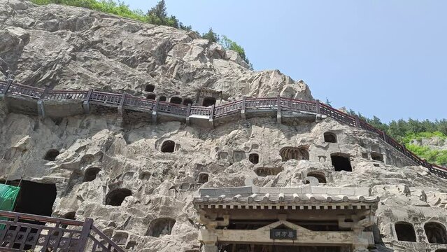 China, Luoyang, Longmen Grottoes, Western Hill

