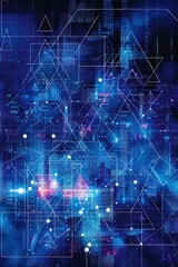 Obraz premium Abstract Geometric Digital Art