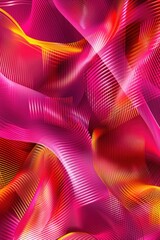 Abstract Geometric Pattern in Pink and Orange