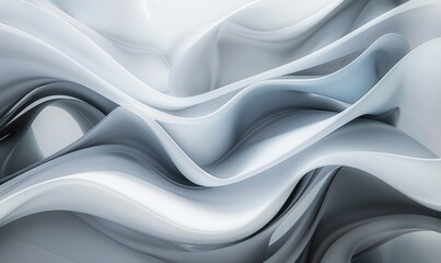 Abstract lines creating a flowing pattern on a white canvas