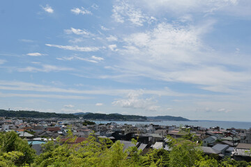 鎌倉,長谷寺から見た町並み
