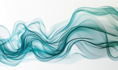 Flowing, intertwining lines on a white canvas