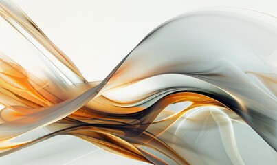 Flowing, intertwining lines on a white canvas