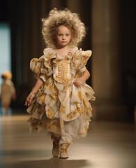 Children's fashion, girls' fashion show