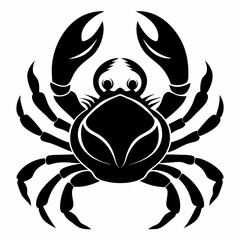 black and white crab