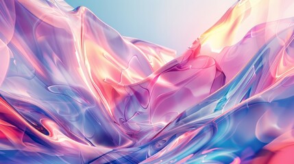 Abstract Purple And Pink Liquid Background