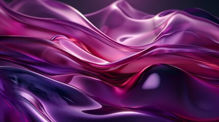 Obraz premium Abstract Purple Liquid Waves